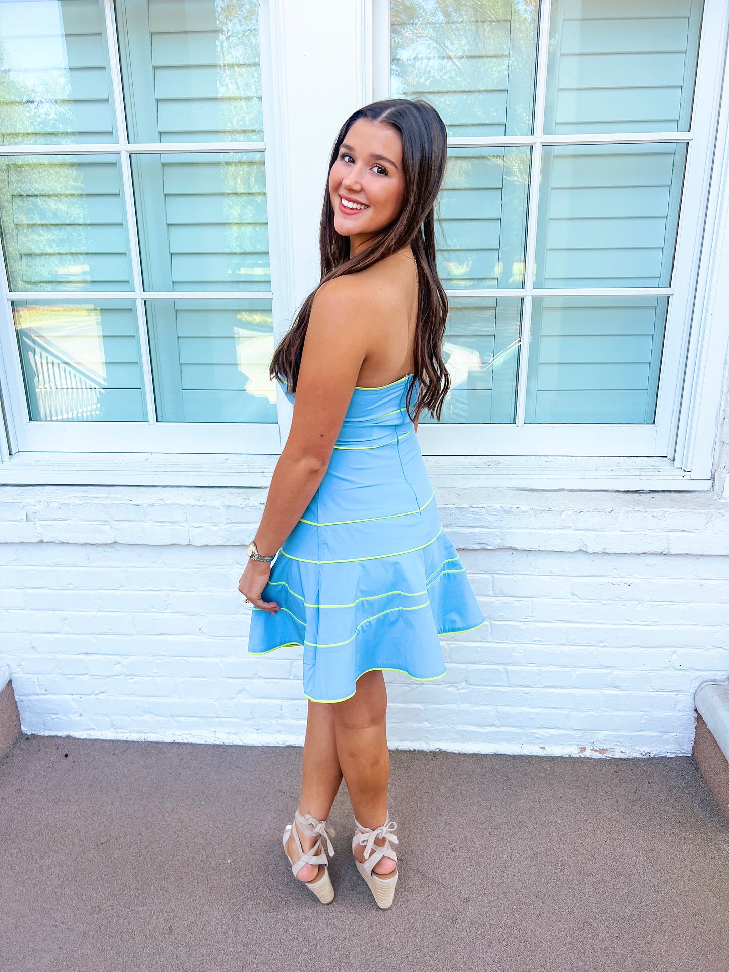 Blair - Blue Mini Dress