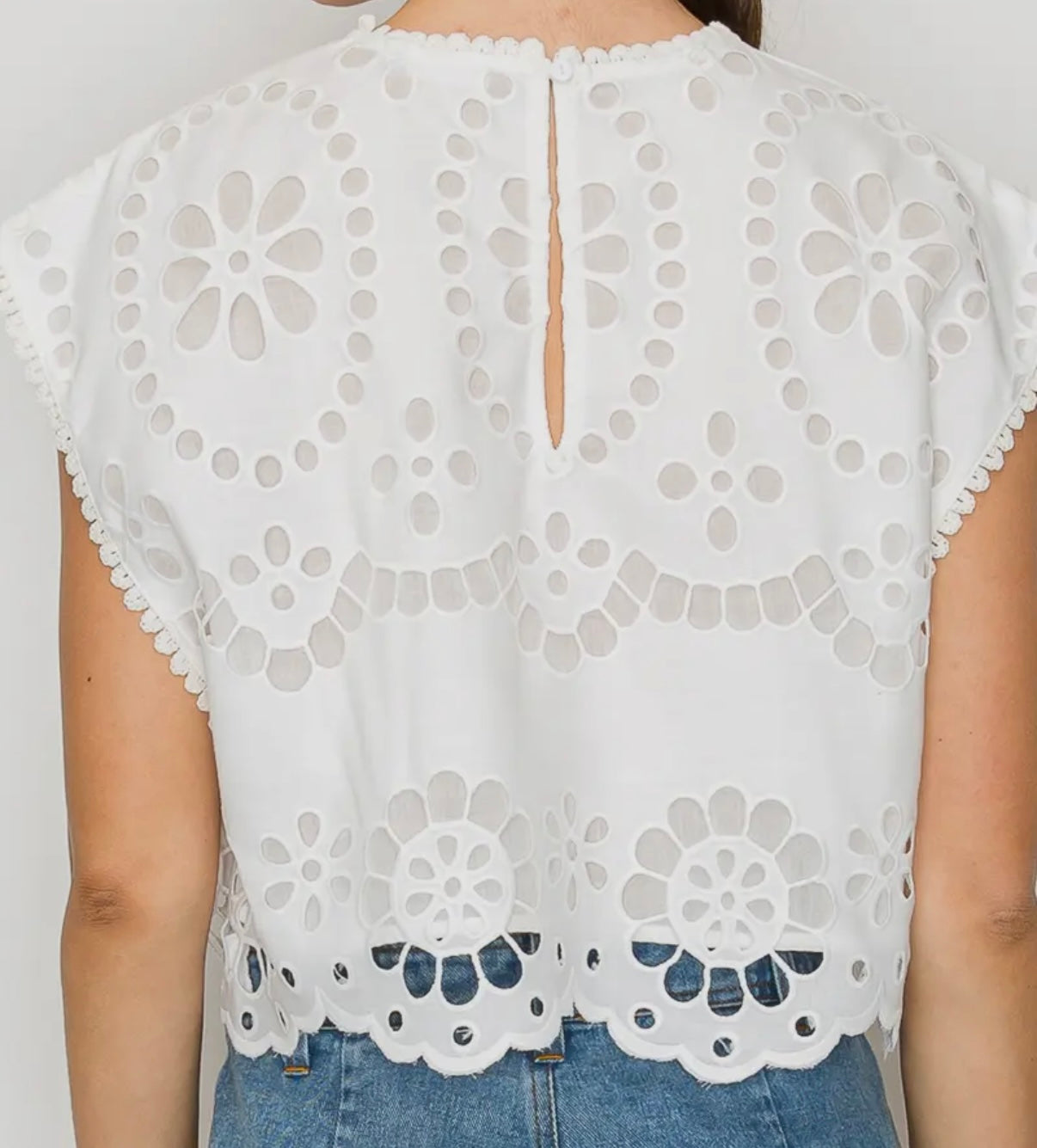 Emily - Eyelet Top