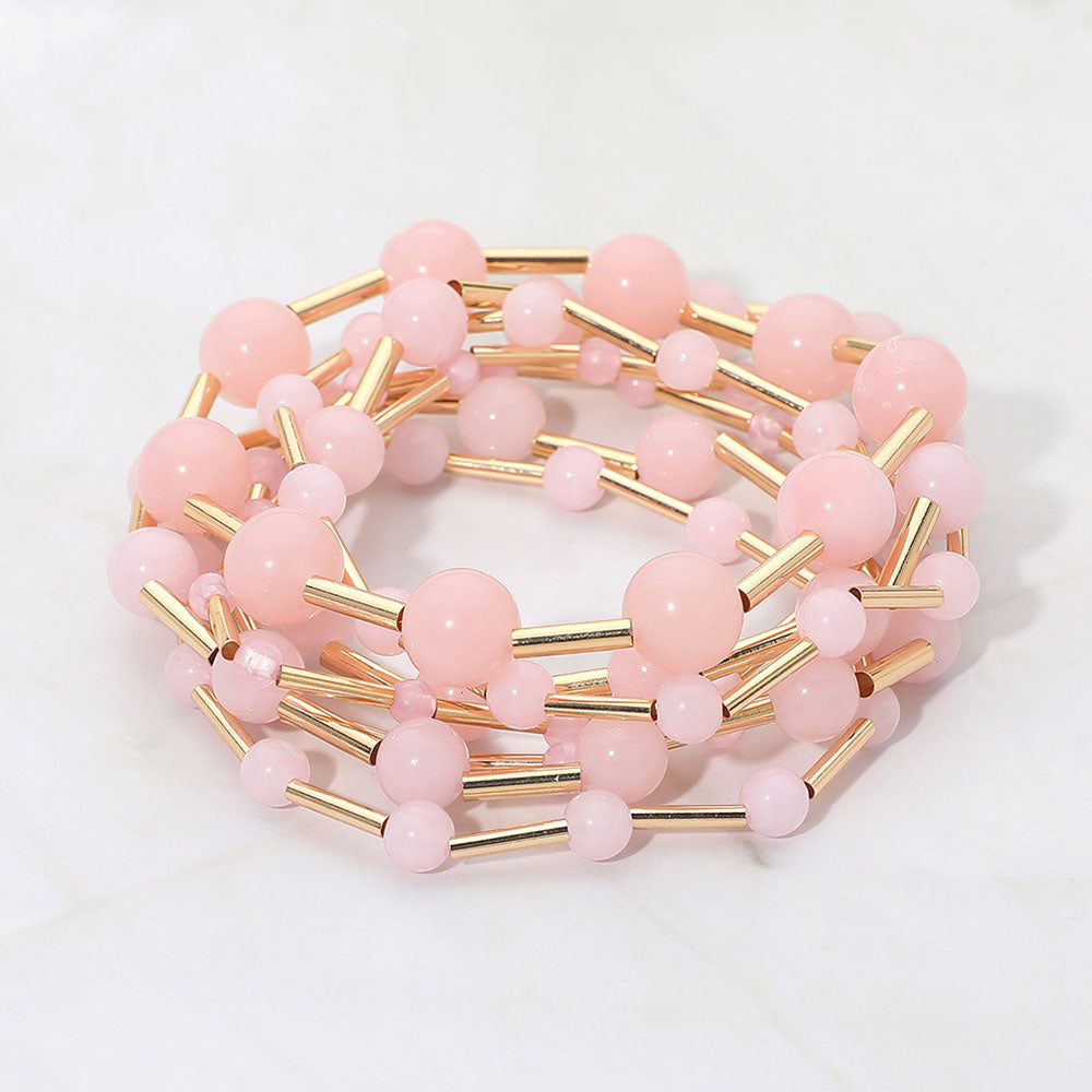 Pink Multi-Layer Bracelet