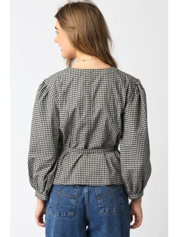Maia Checkered Top