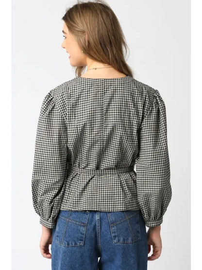 Maia Checkered Top