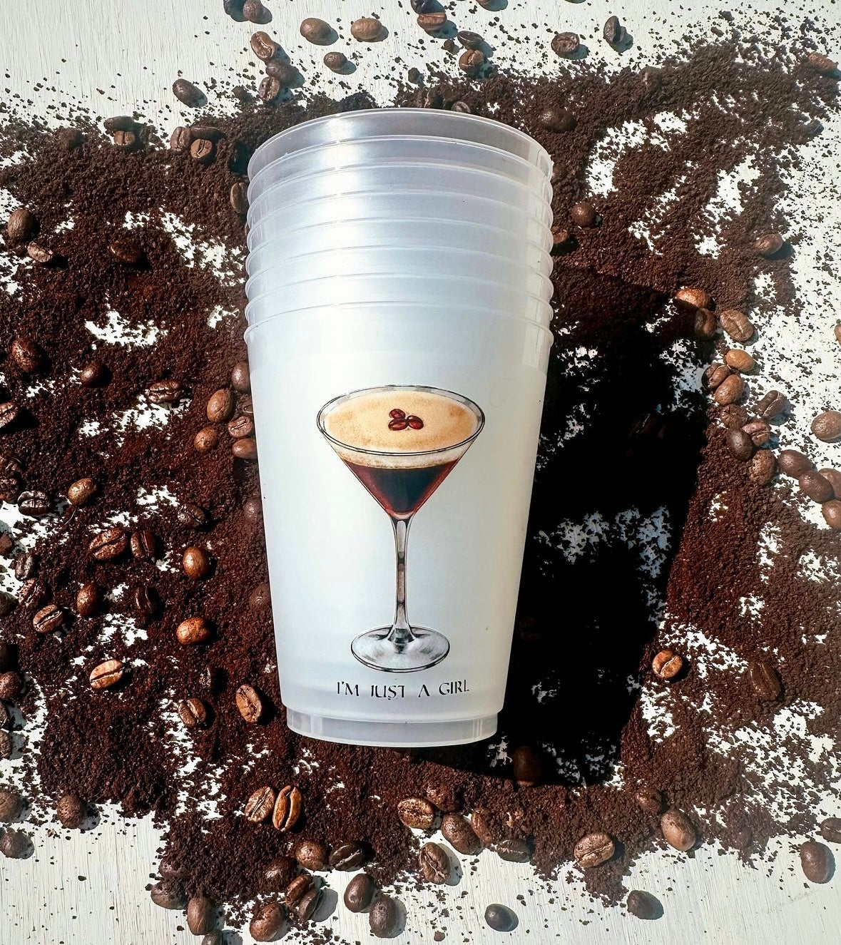 Espresso Martini Girl - 16oz Cups - 8 cups