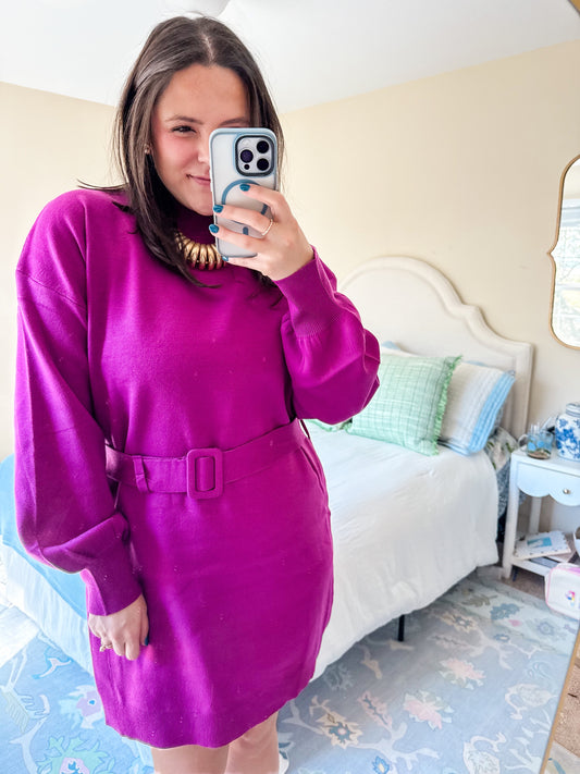 Violet Sweater Dress