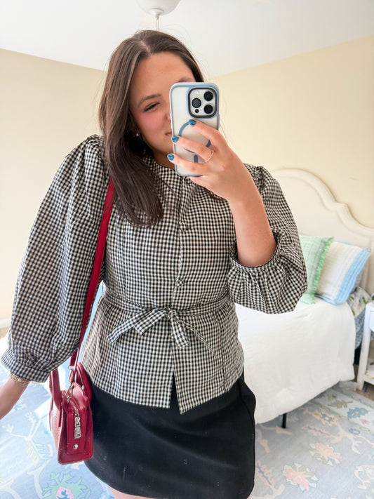 Maia Checkered Top