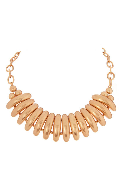 Vintage Metal Domed Necklace