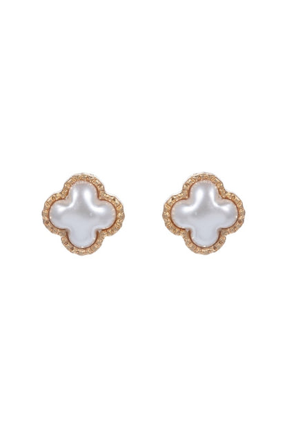 Clover Pearl Earrings